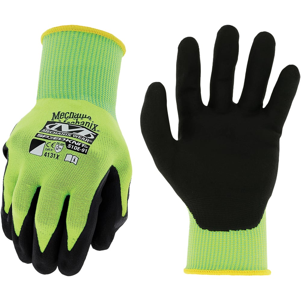 Mechanix Wear - Size 2XL (11) Nitrile Coated Nylon High Visibility Work Gloves - Strong Tooling