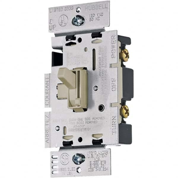 Hubbell Wiring Device-Kellems - 1 Pole, 120 VAC, 5 Amp, Residential Grade Toggle Dimmer Switch - Strong Tooling