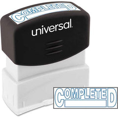 UNIVERSAL - Pre-inked Stock Stamps Type: Message Message: COMPLETED - Strong Tooling