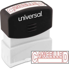 UNIVERSAL - Pre-inked Stock Stamps Type: Message Message: CANCELLED - Strong Tooling