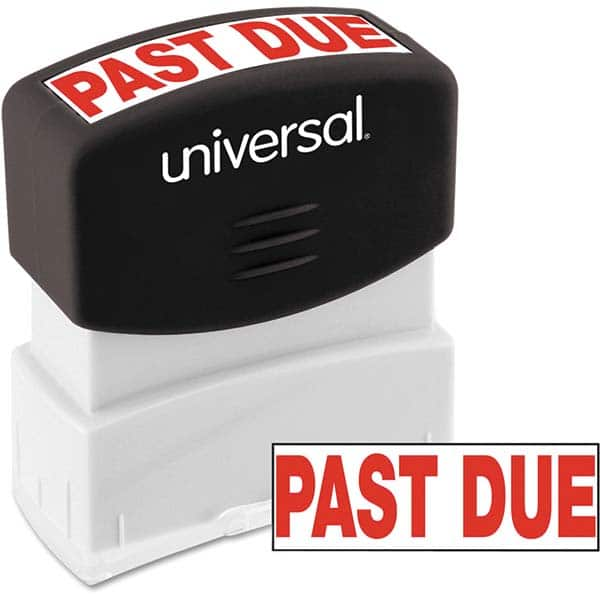 UNIVERSAL - Pre-inked Stock Stamps Type: Message Message: PAST DUE - Strong Tooling