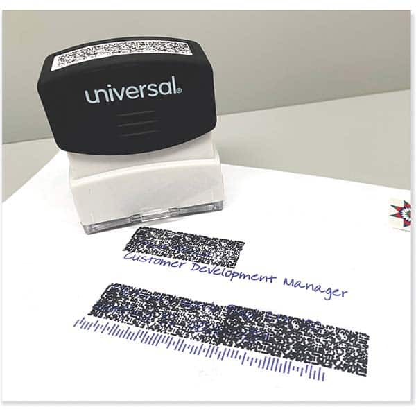 UNIVERSAL - Pre-inked Stock Stamps Type: Message Message: Obscures Data - Strong Tooling