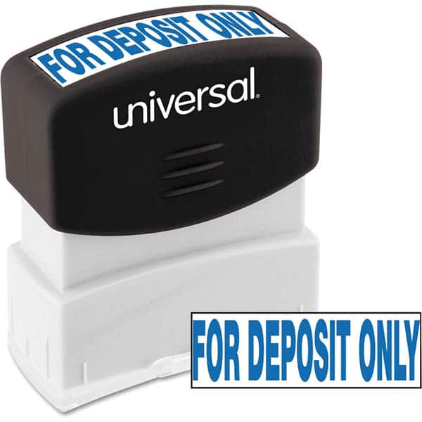 UNIVERSAL - Pre-inked Stock Stamps Type: Message Message: for DEPOSIT ONLY - Strong Tooling