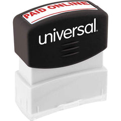 UNIVERSAL - Pre-inked Stock Stamps Type: Message Message: PAID ONLINE - Strong Tooling