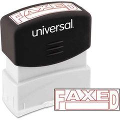 UNIVERSAL - Pre-inked Stock Stamps Type: Message Message: FAXED - Strong Tooling