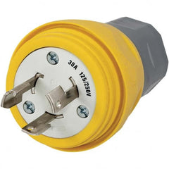 Hubbell Wiring Device-Kellems - 125/250 VAC 30A NonNEMA Industrial Twist Lock Plug - Strong Tooling