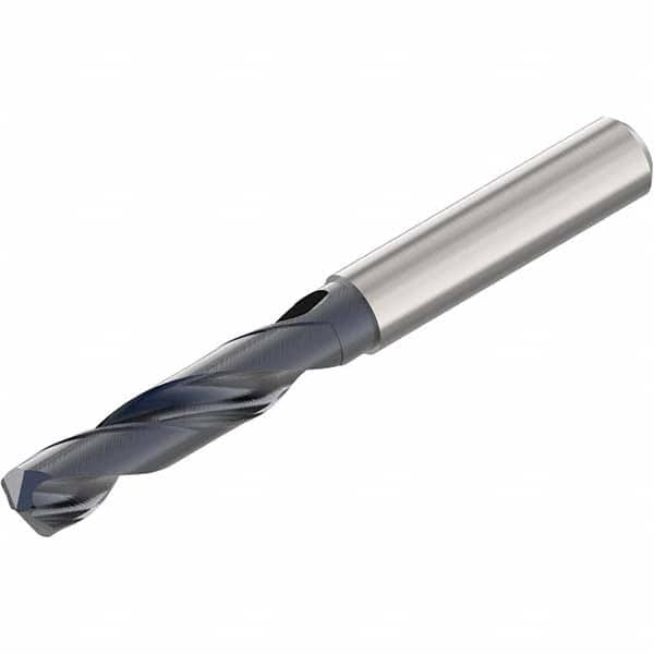 Seco - 6.3mm 140° Spiral Flute Solid Carbide Screw Machine Drill Bit - Strong Tooling