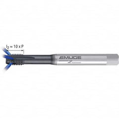 Emuge - M8x1.25 Metric 6H 0 Flute GLT-1 Finish Powdered Metal Spiral Point Tap - Strong Tooling