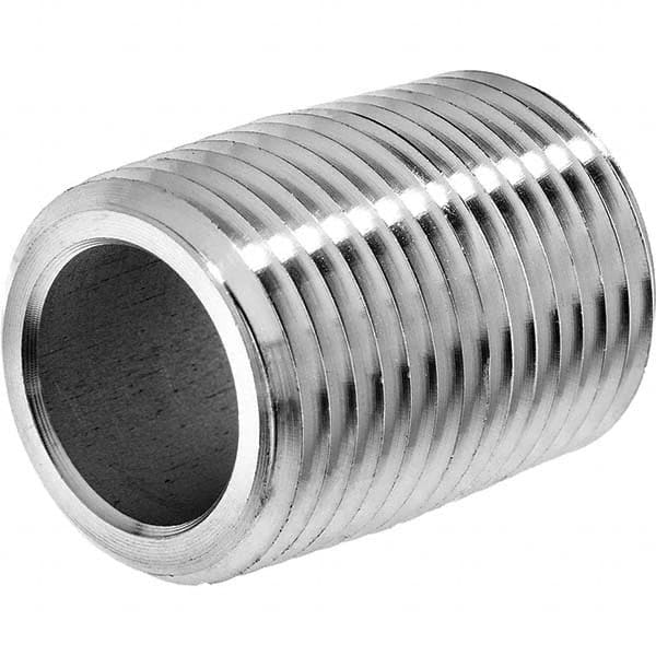 Stainless Steel Pipe Nipple: 3/4″ Pipe, Grade 316 Schedule 80