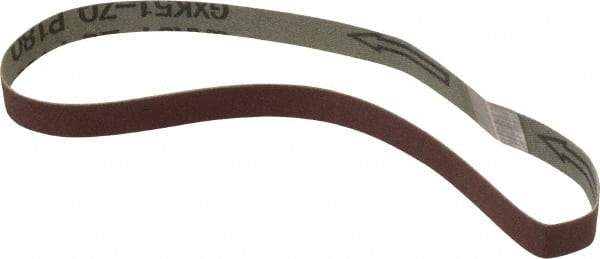 Tru-Maxx - 1/2" Wide x 18" OAL, 180 Grit, Aluminum Oxide Abrasive Belt - Aluminum Oxide, Very Fine, Coated - Strong Tooling