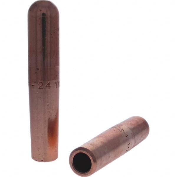 Spot Welder Tips; Tip Type: Straight Tip B Nose (Dome); Material: RWMA Class 2 - C18200; Type: Straight Tip B Nose (Dome)