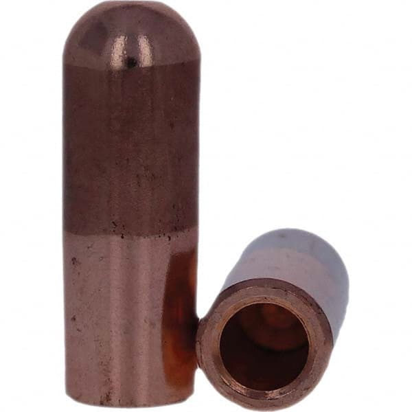 Spot Welder Tips; Tip Type: Straight Tip B Nose (Dome); Material: RWMA Class 2 - C18200; Type: Straight Tip B Nose (Dome)