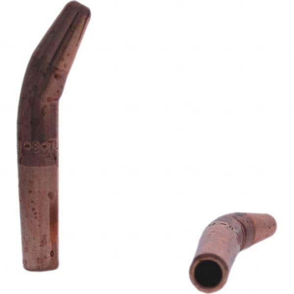 Spot Welder Tips; Tip Type: Single Bend Tip A Nose (Pointed); Material: RWMA Class 2 - C18200; Type: Single Bend Tip A Nose (Pointed)