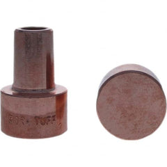 Spot Welder Tips; Tip Type: Backup Electrode Round Face; Material: RWMA Class 2 - C18200; Type: Backup Electrode Round Face