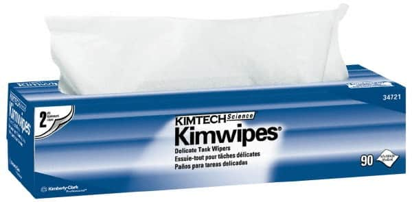 Kimtech - Dry Clean Room/Lab/Critical Task Wipes - Pop-Up, 16-5/8" x 14-3/4" Sheet Size, White - Strong Tooling