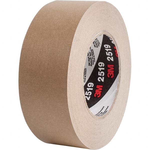 Masking Tape: 48 mm Wide, 110 m Long, 7.1 mil Thick, Tan Rubber, Rubber Adhesive, 47 lb/in Tensile Strength