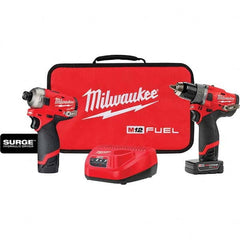 Milwaukee Tool - Cordless Tool Combination Kits Voltage: 12 Tools: Hammer Drill; Impact Driver - Strong Tooling