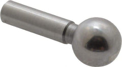 Jergens - 1/4" Ball Diam, 1/8" Shank Diam, Steel Standard Tooling Ball - 9/16" Ball Center to Shank Bottom - Strong Tooling