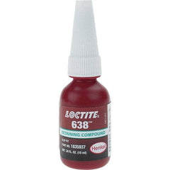 Loctite - 10 mL, Red, High Strength Retaining Compound - Series 638 - Strong Tooling