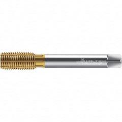 Walter-Prototyp - M16x2.00 DIN 2174 6GX 15.140 Thread Limit Semi-Bottoming Thread Forming Tap - Powdered Metal High Speed Steel, TiN Finish, 110mm OAL, 20mm Thread Length, Right Hand Thread, Series TC420 - Strong Tooling