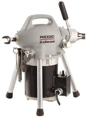 Ridgid - Electric Battery Drain Cleaning Machine - For 3/4" to 4" Pipe, 100' Cable, 400 Max RPM - Strong Tooling