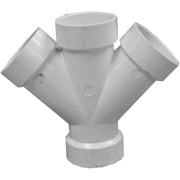 Jones Stephens - Drain, Waste & Vent Pipe Fittings Type: Double Wye Fitting Size: 4 x 3 (Inch) - Strong Tooling