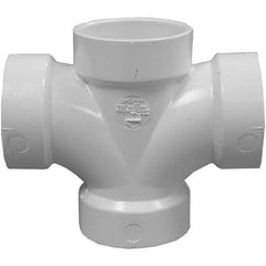 Jones Stephens - Drain, Waste & Vent Pipe Fittings Type: Double Sanitary Tee Fitting Size: 1-1/2 (Inch) - Strong Tooling