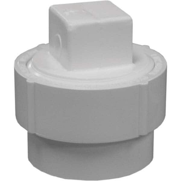 Jones Stephens - Drain, Waste & Vent Pipe Fittings Type: Cleanout Adapter w/Plug Fitting Size: 4 (Inch) - Strong Tooling