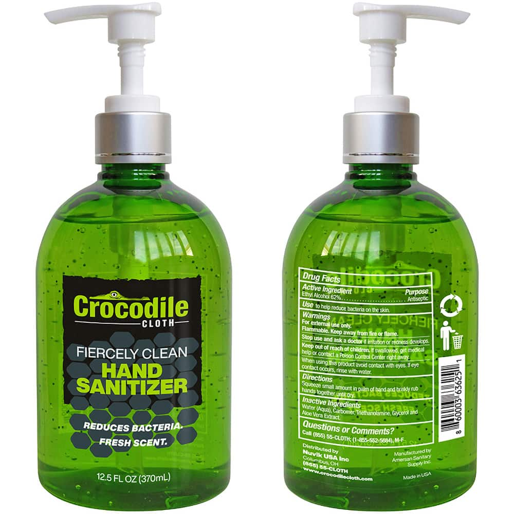 Crocodile Cloth - 12 oz Pump Bottle Gel Hand Sanitizer - Strong Tooling