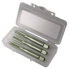 Greenfield Threading - Tap Sets Thread Size: 1/4 - 20 Number of Flutes: 4 - Strong Tooling