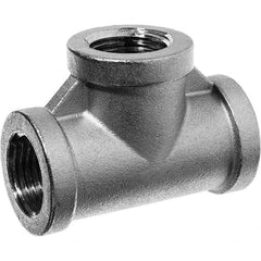 Pipe Tee: 1″ Fitting, 316 Stainless Steel MNPT x FNPT x FNPT, 150 psi