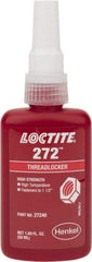 Loctite - 50 mL Bottle, Red, High Strength Liquid Threadlocker - Series 272, 24 hr Full Cure Time, Hand Tool, Heat Removal - Strong Tooling