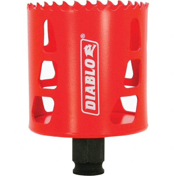 Freud - 2-1/2" Diam, 2-3/8" Cutting Depth, Hole Saw - Bi-Metal Saw, Toothed Edge - Strong Tooling