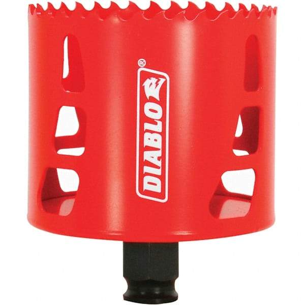 Freud - 3" Diam, 2-3/8" Cutting Depth, Hole Saw - Bi-Metal Saw, Toothed Edge - Strong Tooling