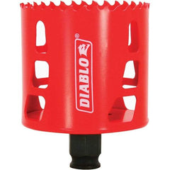 Freud - 2-3/4" Diam, 2-3/8" Cutting Depth, Hole Saw - Bi-Metal Saw, Toothed Edge - Strong Tooling