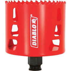 Freud - 3-1/8" Diam, 2-3/8" Cutting Depth, Hole Saw - Bi-Metal Saw, Toothed Edge - Strong Tooling