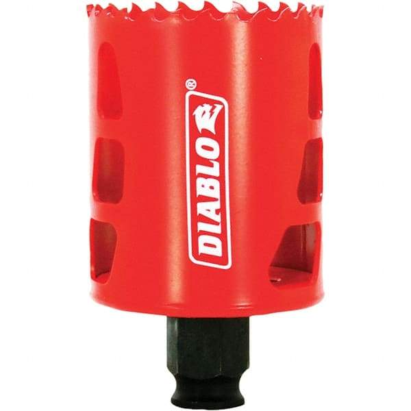 Freud - 2-1/8" Diam, 2-3/8" Cutting Depth, Hole Saw - Bi-Metal Saw, Toothed Edge - Strong Tooling