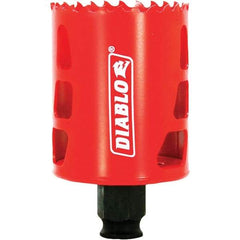 Freud - 2-1/8" Diam, 2-3/8" Cutting Depth, Hole Saw - Bi-Metal Saw, Toothed Edge - Strong Tooling