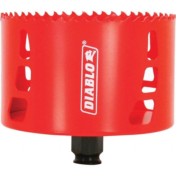 Freud - 4-1/8" Diam, 2-3/8" Cutting Depth, Hole Saw - Bi-Metal Saw, Toothed Edge - Strong Tooling