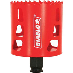 Freud - 2-5/8" Diam, 2-3/8" Cutting Depth, Hole Saw - Bi-Metal Saw, Toothed Edge - Strong Tooling