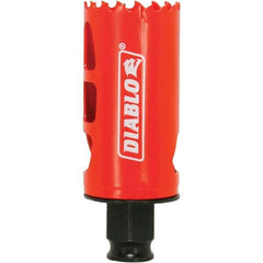 Freud - 1-3/8" Diam, 2-3/8" Cutting Depth, Hole Saw - Bi-Metal Saw, Toothed Edge - Strong Tooling