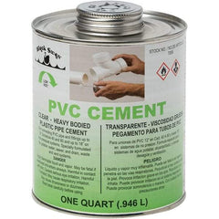 Black Swan - 1 Qt Heavy Duty Cement - Clear, Use with PVC - Strong Tooling