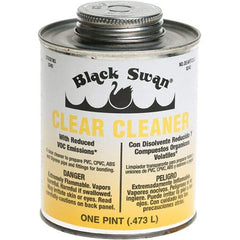 Black Swan - 1 Pt All-Purpose Cleaner - Clear, Use with ABS, PVC & CPVC up to 6" Diam - Strong Tooling