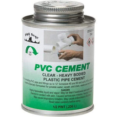 Black Swan - 1/2 Pt Heavy Duty Cement - Clear, Use with PVC - Strong Tooling