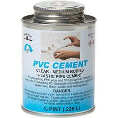 Black Swan - 1/2 Pt Medium Bodied Cement - Clear, Use with PVC - Strong Tooling