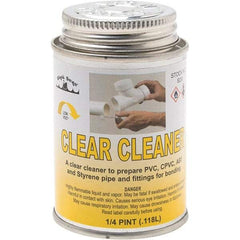 Black Swan - 1/4 Pt All-Purpose Cleaner - Clear, Use with ABS, PVC & CPVC up to 6" Diam - Strong Tooling