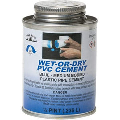 Black Swan - 1/2 Pt Medium Bodied Cement - Blue, Use with PVC - Strong Tooling