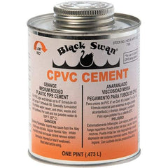 Black Swan - 1 Pt Medium Bodied Cement - Orange, Use with CPVC - Strong Tooling