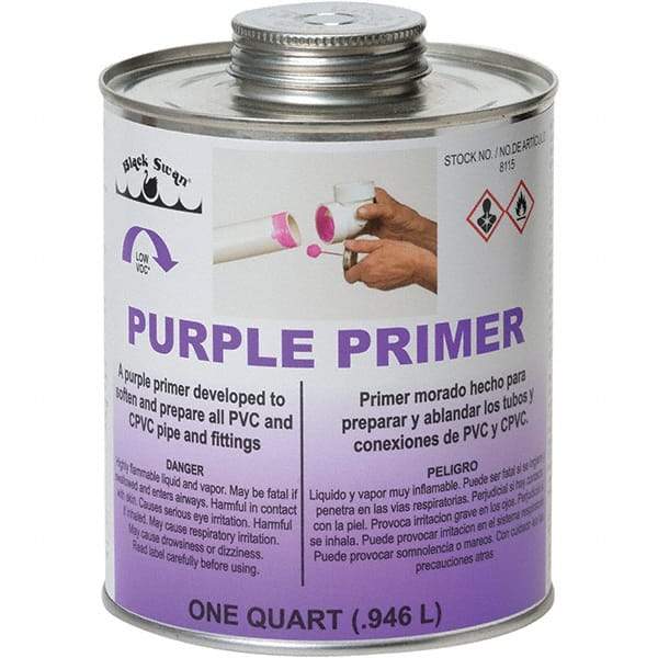 Black Swan - 1 Qt All Purpose Primer/Cleaner - Purple, Use with PVC & CPVC - Strong Tooling