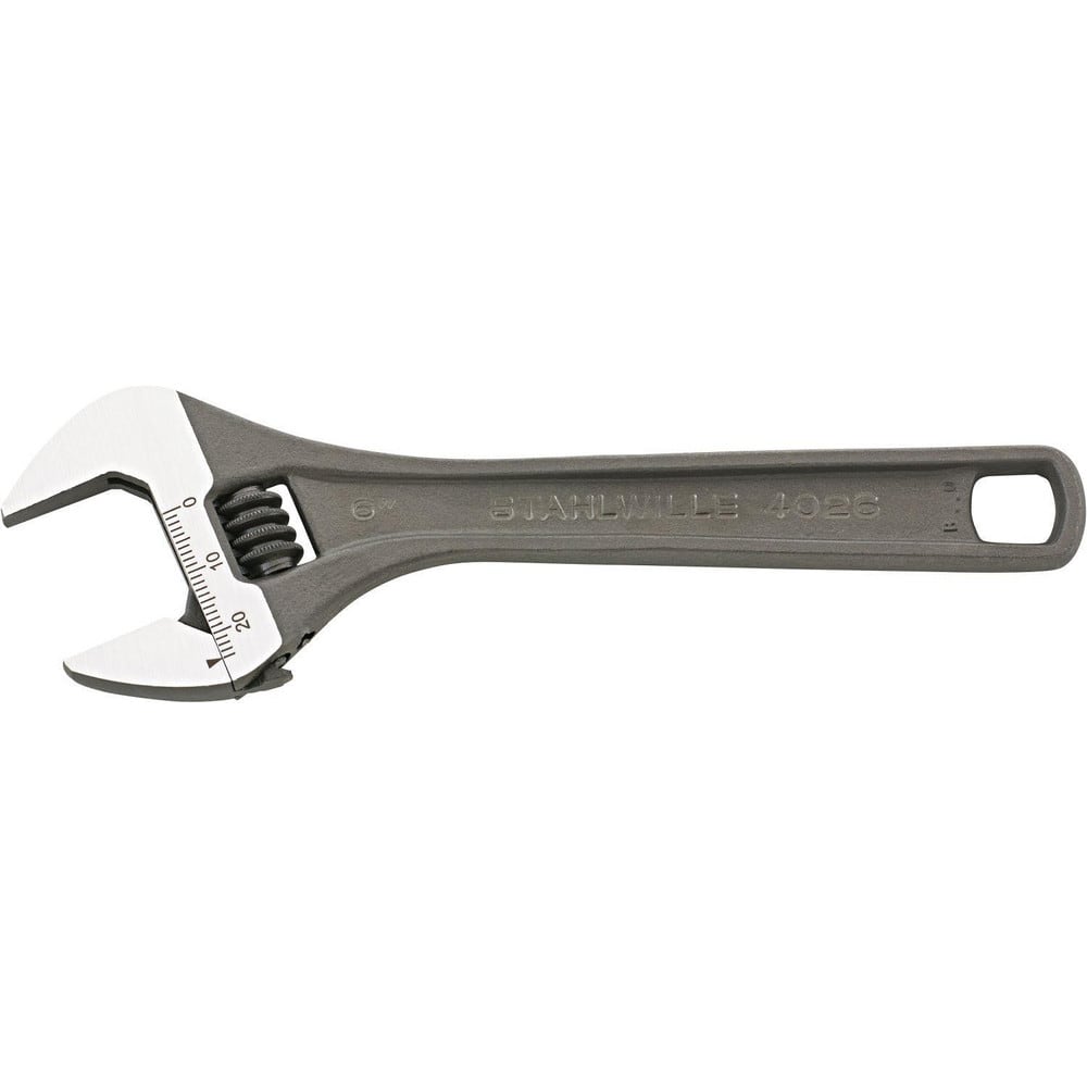 Adjustable Wrenches; Wrench Size (Decimal Inch): 84.0000; Wrench Type: Adjustable; Maximum Jaw Capacity: 39 mm; Finish: Gunmetal; Overall Length (Inch): 12; Material: Chrome Vanadium; Jaw Material: Chrome Vanadium Steel; Head Size (Decimal Inch): 3.3071;